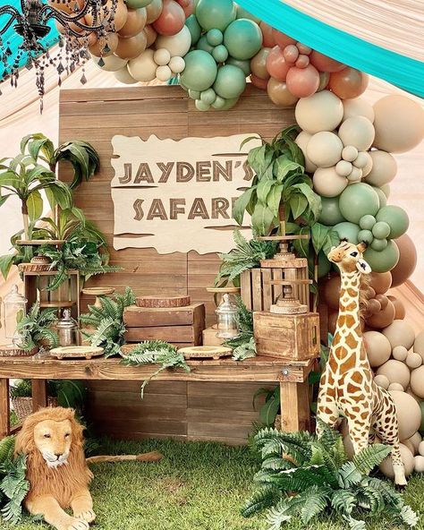 #safaribirthday #safaridecor #birthday #birthdayboy #kidsparty #kidspartyideas #kidspartythem… | Safari theme birthday party, Safari theme birthday, Safari birthday Safari Themed Birthday Party, Safari Theme Birthday Party, Safari Themed Party, Safari Birthday Party Decorations, Jungle Theme Birthday Party, Animal Themed Birthday Party, Jungle Safari Birthday, Baby Shower Safari Theme, Wild Birthday Party