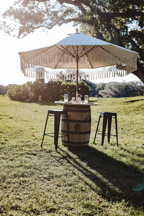 cocktail table wedding wine barrel Wine Barrel Outdoor Ideas, Wine Barrels As Cocktail Tables, Wine Barrel Yard Decor, Barrel Cocktail Tables, Wine Barrel Patio Ideas, Winery Outdoor Seating, Wine Barrel Ideas Wedding, Wine Barrel Cocktail Table, Wedding Wine Barrel