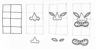 How to draw a tiki head. Very clear instructions and design inspiration. Chainsaw Carving Patterns, Hawaiian Tattoos, Tiki Faces, Tiki Head, Luau Decorations, Tiki Totem, Tiki Art, Tiki Mask, Hawaiian Tattoo