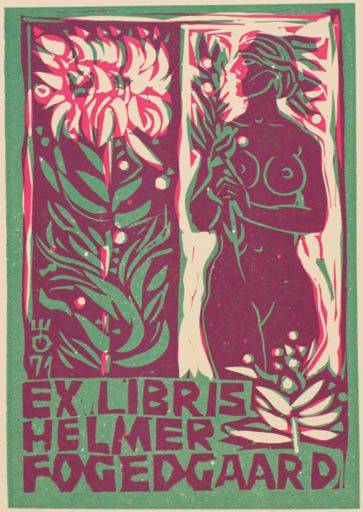 Exlibris by Evald Okas from Estonia for Helmer Fogedgaard - Flower Woman Nude  - (X3) Linocut Woman Linocut, Feminist Linocut, 60s Feminism Posters, Old Feminist Posters, Feminist Protest Art, Intersectional Feminism Poster, Poster Text, Linocut Printmaking, Zine Design