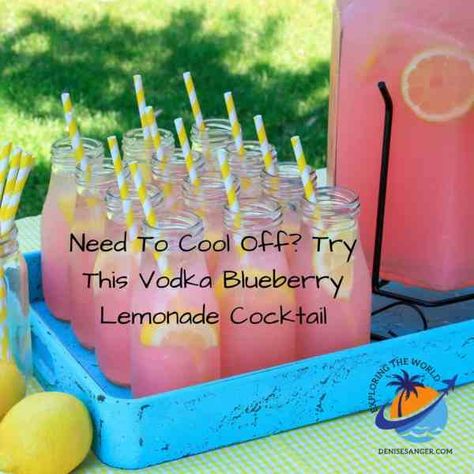 Need To Cool Off? Try This Vodka Blueberry Lemonade Cocktail: https://denisesanger.com/vodka-blueberry-lemonade-cocktail/ #summercocktails #lemonadeocktails #vodkacocktails #beachcocktails Blueberry Lemonade Cocktail, Orange Crush Cocktail, Florida Travel Guide, Lemonade Cocktail, Beach Cocktails, Blueberry Lemonade, Travel Solo, Lemon Lime Soda, Grand Marnier