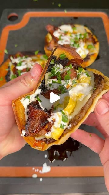 313K views · 13K likes | James Brown on Instagram: "Breakfast Smash Burger Tacos 🌮
.
#breakfast #breakfastideas #tacos" Tacos Breakfast, Burger Sliders Recipes, Smash Burger Tacos, Burger Tacos, Sliders Recipes, Breakfast Burger, Burger Sliders, Instagram Breakfast, Breakfast Sausage