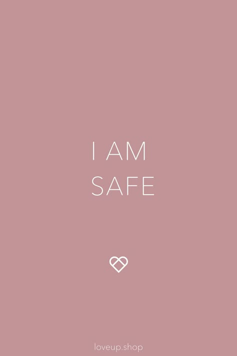 The power of affirmations lies in repetition. Beautiful everyday reminders for your self love journey. Repeat I AM SAFE, I AM LOVED, I AM ENOUGH I Am Safe Wallpaper, I Am Deeply Loved, I Am Secure, I Am Safe Quotes, I Am Important, I Am So Loved, I Am Calm, Love Your Self Wallpaper, I Am Lovable