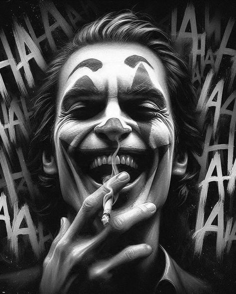 Joker Face Tattoo, Joker Card Tattoo, Shen Long Tattoo, Evil Clown Tattoos, Avengers Tattoo, Joker Drawings, Realistic Tattoo Sleeve, Clown Tattoo, Joker Artwork