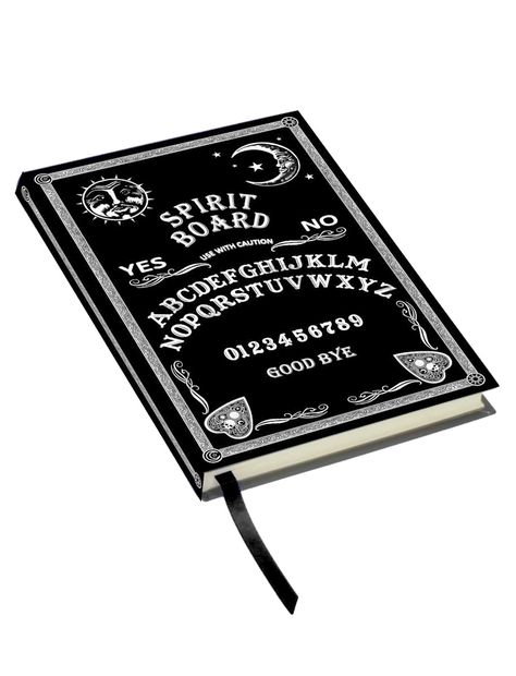 Journal Black And White, Occult Witch, Journal Black, White Gothic, A5 Journal, Spirit Board, Stationary Supplies, Cool School Supplies, White Spirit