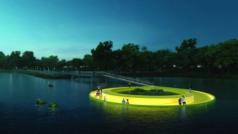 Floating Architecture, Architect Magazine, Floating Deck, Marine Engineering, Interactive Installation, Architecture Awards, Art Installation, Mural Art, Field Trip