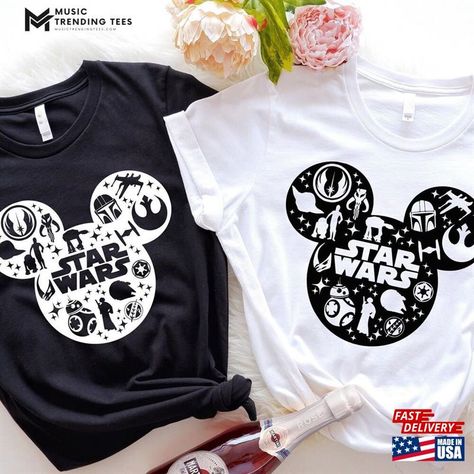 Star Wars Shirt Mickey Head Disneyworld Starwars T-Shirt Unisex Check more at https://musictrendingtees.com/product/star-wars-shirt-mickey-head-disneyworld-starwars-t-shirt-unisex/ Star Wars Disney Shirts, Disney New Year, Kids Disney Shirts, Star Wars Shirt, Holiday Hoodies, Disney Trip Planning, Disneyland Shirts, Disney World Shirts, Mickey Head