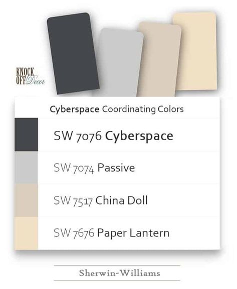 Cyberspace-coordination Cyberspace Paint, Sherwin Williams Cyberspace, Blue Gray Paint Colors, Lantern Painting, White Tile Backsplash, Blue Gray Paint, Neutral Paint Color, Blue Paint Colors, Modern Style Homes