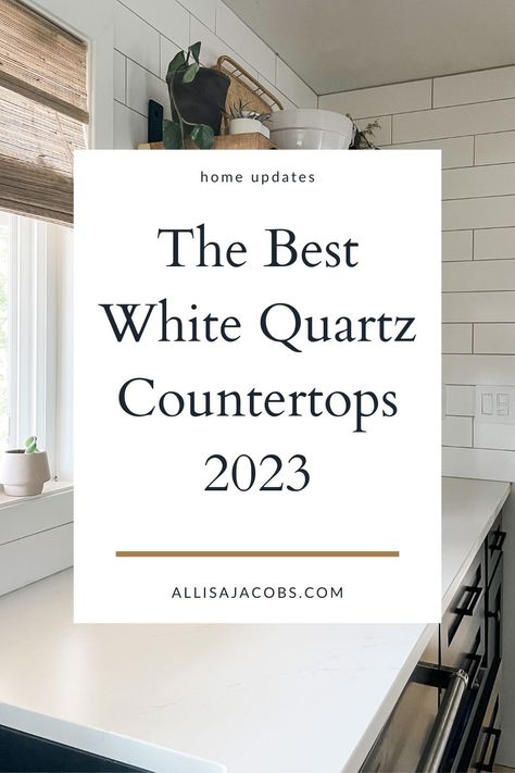 White Quartz Island Countertop, White Counter Tops With White Cabinets, White Ice Quartz Countertops, Iced White Quartz Countertop Kitchen, Glacier White Quartz Countertops, All White Countertops Kitchen, Carrera White Quartz Counter Tops, Opal Marquette Quartz Countertop, All White Quartz Countertop