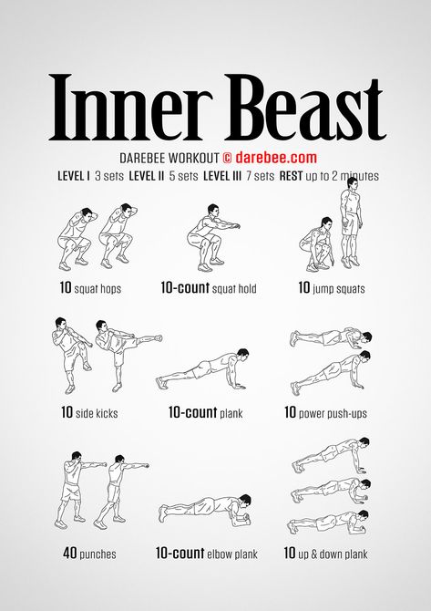 Inner Beast Workout Wrestling Workouts, Neila Rey Workout, Workouts For Men, Beast Workout, Trening Sztuk Walki, Summer Training, Football Workouts, Full Body Workout Routine, Fitness Challenges