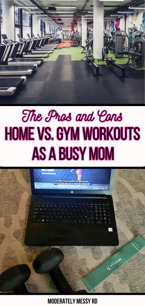 Breaking down the pros and cons of working out at home versus gym workouts specifically as a busy mom. If you're someone who is ready to get in shape but just don't know which one is right for you or even how to get a workout in, this post compares the two so you can figure out which one is right for you. There is also tips and tricks to prioritizing fitness even as a mom. I even included situations that might arise that make fitness challenging when you have little ones to care for. Dieting While Breastfeeding, Benefits Of Working Out, Working Out At Home, Mini Workouts, Group Fitness Classes, Mom Guilt, Gym Membership, Best Workout, Kettlebell Workout