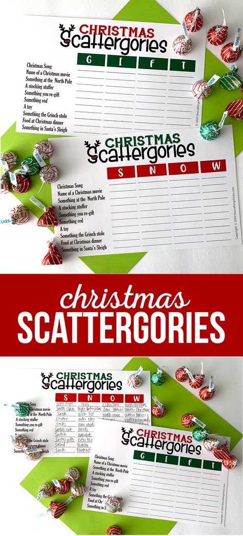 Scattergories Christmas Free Printable, Christmas Eve Party Ideas Activities, Scattegories Christmas Free Printable, Christmas Games For Family Printable, Fun Christmas Party Game, Free Printable Christmas Games Families, Who Am I Christmas Game, Christmas Party Games For Groups Free Printable, Christmas Printable Games Free