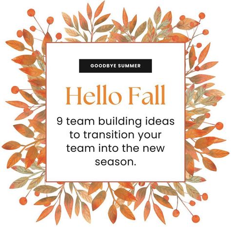 Fun Fall Activities For Work, Team Building Themes Ideas, Fun Fall Office Activities, November Activities For Work, Fall Work Activities, Fall Activities For Work, Fall Activities For The Office, October Staff Activities, Fall Team Bonding Activities