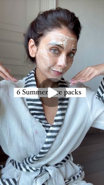 Nriti S on Instagram: "6 Summer face packs that are ridiculously hydrating, brightening & soothing. 

1.  Banana & Honey : mash half a banana & add a tsp of honey. Mix well apply all over face. Leave to dry and wash off. Do twice a week. This pack tightens, brightens & hydrates. 
2. Aloe & lemon juice : 1 tbsp of aloe gel & 2 tsps of lemon juice. Mix well and apply on face. Leave to dry. Rinse well. Do twice a week. This pack brightens & moisturises. 
3. Strawberry & honey : take a few strawberries & pulp them. Add a tbsp of honey. Mix well and apply on face. Wash after 10-15 mins. This pack is great for tackling pigmentation & brightening. Can do thrice a week. 
4. Cucumber, honey & aloe : blend a cucumber, add a tsp of honey & tbsp of aloe gel. Mix well and apply on face. Leave for 15-20 Summer Face Pack, Yoghurt Face Mask, Strawberry Honey, Banana Honey, Aloe Gel, A Banana, Diy Face Mask, Lemon Juice, Face Wash