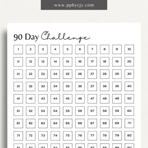 . This stylish design will help you stay motivated and on track to achieve your goals. With 90 daily prompts, you'll be able to break down your big goals into smaller, more manageable steps. Get started Mile Tracker, Exercise Planner, 60 Day Challenge, Daily Habit Tracker, Exercise Challenge, Walking Challenge, Running Challenge, Progress Tracker, Money Template