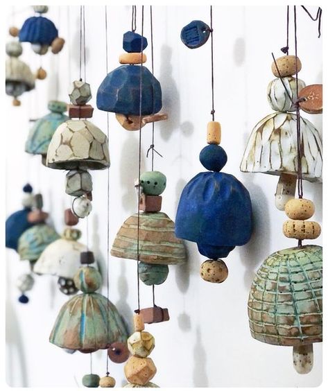 Ceramic Bells, Thanks For Following Me, Ceramic Pinch Pots, Mini Ideas, Ceramic Art Sculpture, Ceramic Bell, Hand Building, Ceramic Workshop, Clay Studio