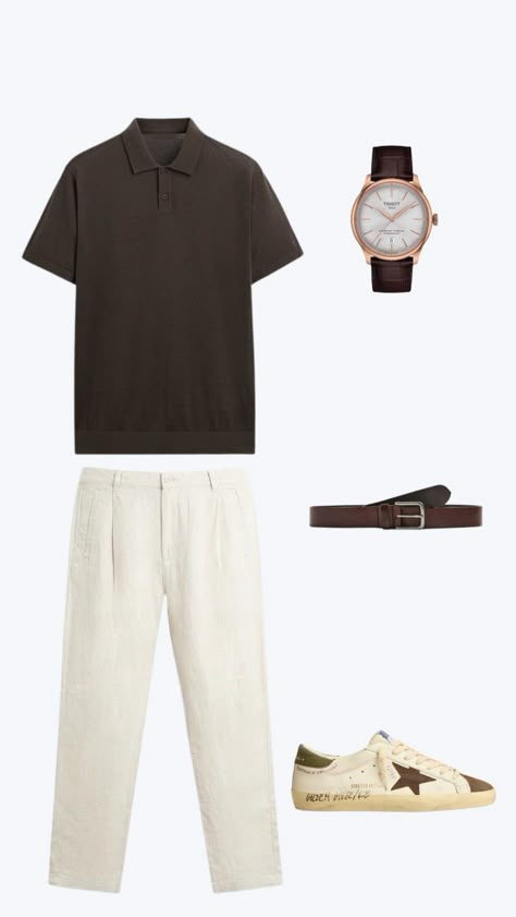 Outfit Cowok, Guys Fashion Casual, Mens Smart Casual Outfits, Classy Outfits Men, Mens Casual Outfits Summer, Smart Casual Men, Mens Trendy Outfits, Mens Casual Dress Outfits, Men Stylish Dress