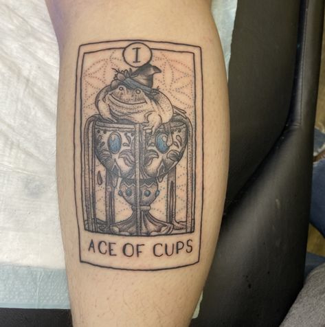 Ace Of Cups Tattoo, Cup Tattoo, Triangle Tattoo, Skull Tattoo, Tattoo Designs, Tattoos, Design