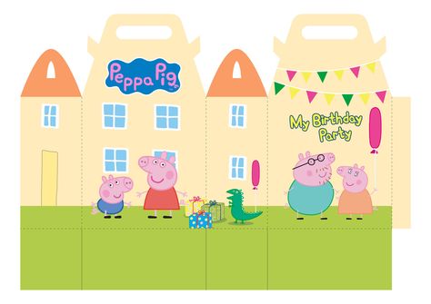 Peppa Pig Printables Peppa Pig Cutouts, Peppa Pig Party Printables, Peppa Pig Printables Free, Birthday Peppa Pig Ideas, Peppa Pig House Printable, Peppa Pig Printables Free Prints, Peppa Pig Free Printables, Peppa Pig Template, Peppa Pig Crafts