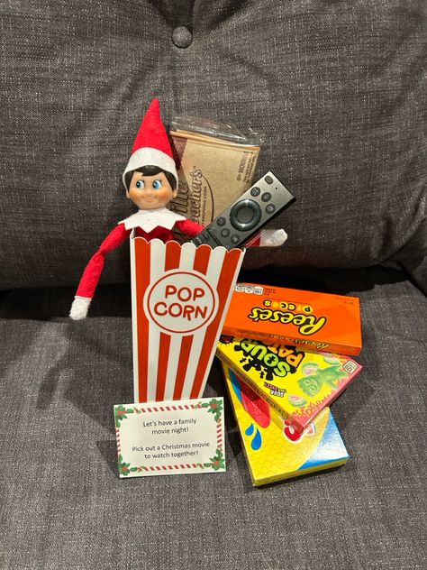 Elf on the shelf ideas Elf On The Shelf Movie Theater Ideas, Elf On Shelf Movie Night Ideas, Elf On The Shelf Ideas Reading Books, Elf On The Shelf Ideas Movie Night, Elf On Shelf Movie Night, Movie Night Elf On The Shelf, Elf On The Shelf Movie Night, Elf Movie Night, Elf On The Shelf Activities