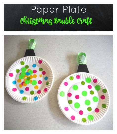 paper plate christmas bauble Kids Christmas Art Projects, Bauble Craft, Preschool Christmas Party, Counting Activity, Christmas Paper Plates, December Crafts, Preschool Christmas Crafts, Christmas Kindergarten, Christmas School