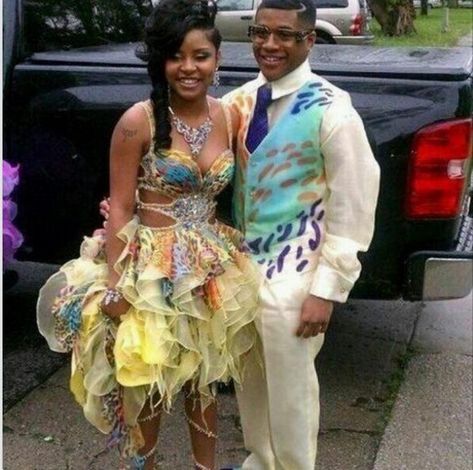 Prom Dresses Couples, Crazy Prom Dresses, Inappropriate Clothing, Ugly Dresses, Crazy Fashion, Prom 2014, Couples Pictures, Cutest Couple Ever