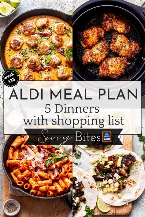 Family Budget Meal Plan 133 Family Meals On A Budget, Aldi Meals, Aldi Meal Plan, Aldi Recipes, Budget Family Meals, Cheap Recipes, Cheap Healthy, Budget Meal Planning, Dinner Meal Prep