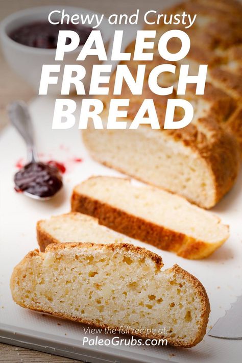 Paleo Artisan Bread, Low Carb Crusty Bread, Aip Paleo Bread, Paleo Crusty Bread, Whole Food Bread Recipe, Paleo Vegan Bread, Paleo French Bread, Keto French Bread Recipes, Whole 30 Bread Recipe