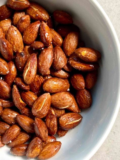 Maple Roasted Almonds, Vegan Apps, Healthier Treats, Eat More Vegetables, Healthy Brunch Recipes, Candied Almonds, Plant Based Recipes Easy, Veggie Snacks, Healthy Vegetable Recipes