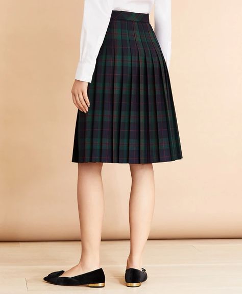 Tartan Pleated SkirtNavy-Green Tartan Pleated Skirt, Guys In Skirts, Knife Pleated Skirt, Tartan Clothing, Pleated Fashion, Knife Pleat, Tartan Skirt, Plaid Pleated Skirt, African Print Fashion Dresses