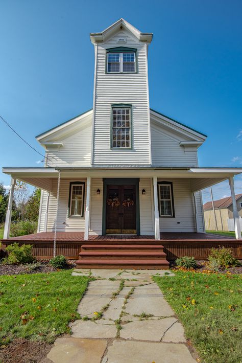 Remodeled Churches Into Homes, Church Renovation Houses, Church Converted To Home, Church House Conversion, Church Renovation Ideas, Chapel Conversion, Converted Church, Church Conversions, Church Pews