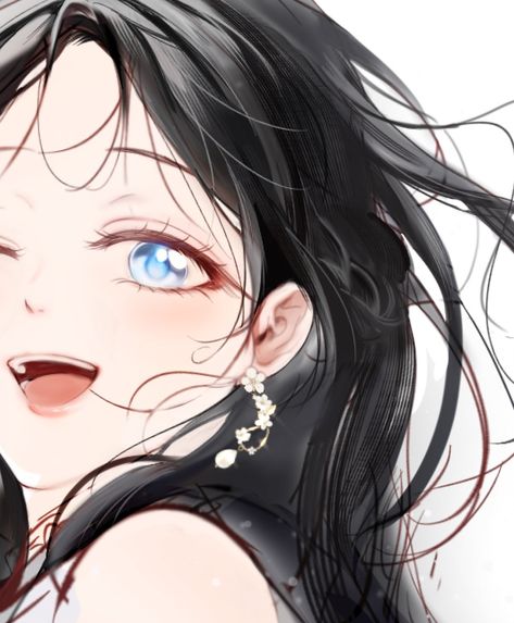 Secret Lady, Minimalist Icons, Manga Collection, Manhwa Manga, Drawing Techniques, Anime Fanart, Pretty Woman, Art Girl, Black Hair