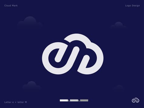 E letter + Cloud logo by Vect+ on Dribbble Tile Logo, Joy Logo, Cloud Logo, E Letter, A Million Dreams, Million Dreams, Logo Cloud, Text Logo Design, Typographic Logo