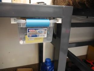 College Hacks: Desk Drawer : 6 Steps (with Pictures) - Instructables Under Desk Storage Ideas Diy, Diy Under Desk Storage, Diy Under Desk Drawer, Diy Desk Storage, Under Desk Storage Ideas, College Desk, Organising Ideas, Desk Hacks, Organizing Tools