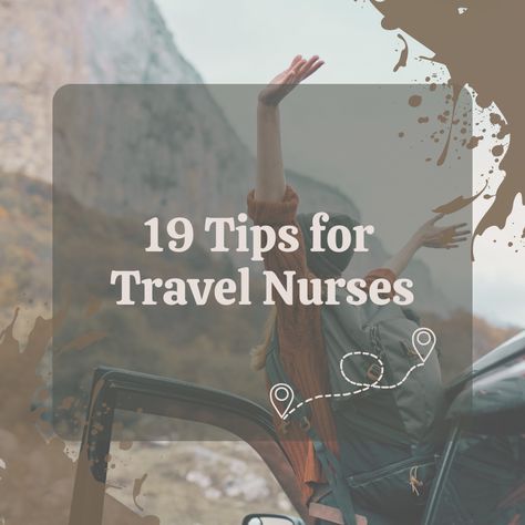 Tips for Travel Nurses from Travel Nurse - The Gypsy Nurse Travel Nurse Housing, Nurse Manager, Travel Nurse, Nursing Profession, Nursing Tips, Travel Nursing, Nursing Notes, Nursing Jobs, Medical Insurance