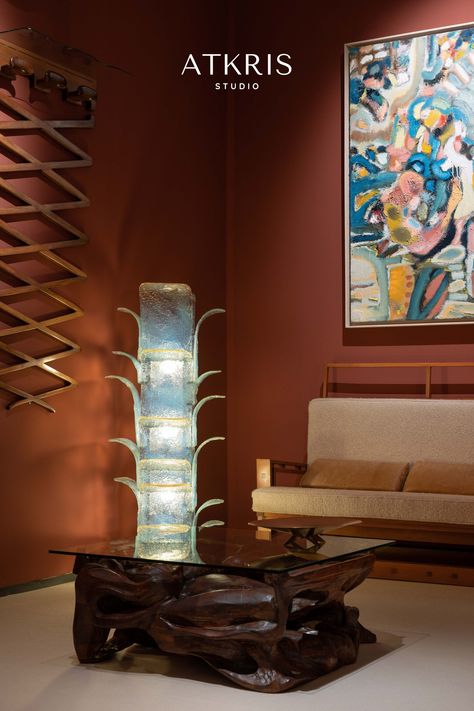 A combination of vintage design and contemporary art. Fausto Bontempi | Ico Parisi | Gian Paulo Zaltron | Giuseppe Rivadossi | Verner Panton | Jacques Brachet | Carlo Nason | Osvaldo Borsani and more. Carlo Nason, Vintage Gallery, Osvaldo Borsani, Studio Living, Verner Panton, Vintage Living Room, Standing Mirror, Three Seater Sofa, Table Storage