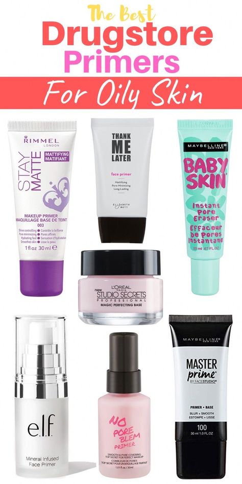 Primers For Oily Skin, Best Primer For Oily Skin, Best Drugstore Primer, Drugstore Primer, Primer For Dry Skin, African Makeup, Primer For Oily Skin, Oily Skin Makeup, Dry Oily Skin