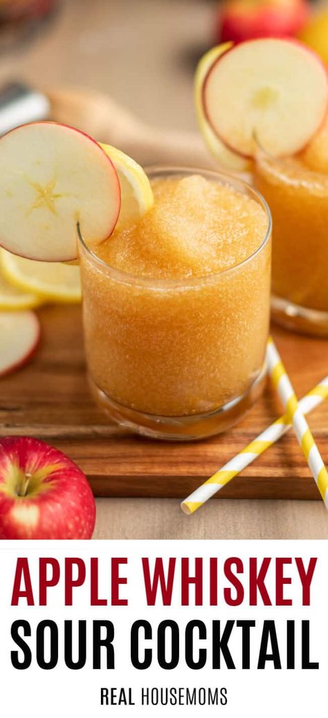 Apple Whiskey Sour, Apple Juice Cocktail, Apple Whiskey, Apple Recipe, Cocktails To Try, Sour Cocktail, Whiskey Sour, Whiskey Cocktails, Halloween 2022