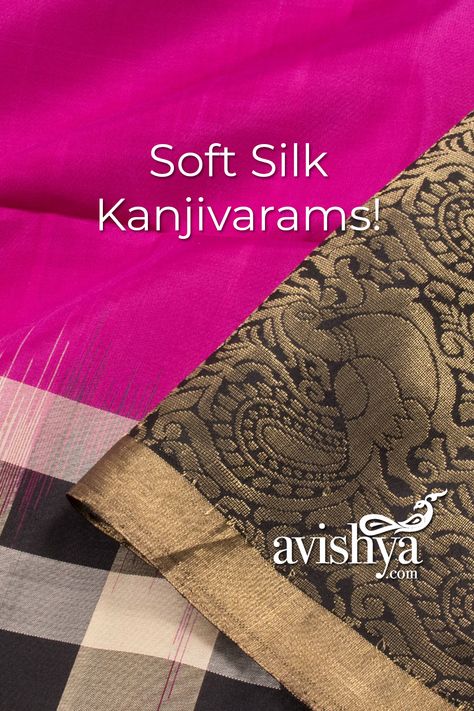 Soft Silk Kanchivarams Silk Saree Look Modern, Light Weight Sarees, Silk Kanjivaram Saree, Kanjivaram Saree, Saree Sale, Kanjivaram Sarees, Kanchipuram Saree, Soft Silk Sarees, South India