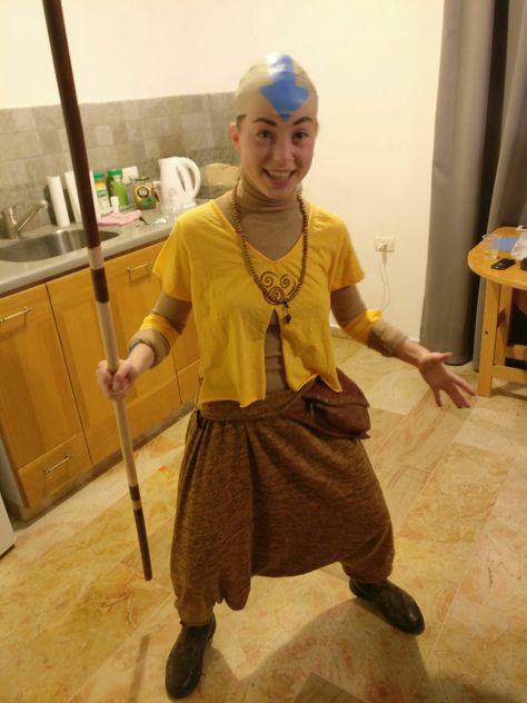 #aang #cosplay #avatar #costume Avatar Aang Costume, Avatar Costume The Last Airbender, Aang Costume, Aang Halloween Costume, Aang Cosplay, Avatar Aang Cosplay, Avatar Costumes The Last Airbender, The Last Airbender Cosplay, Female Aang Costume