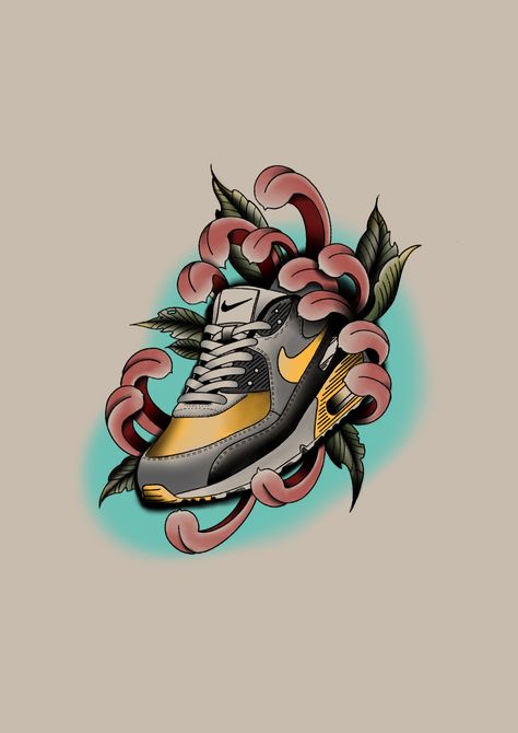 Sneakerhead Tattoo, Sneaker Head, Tattoos