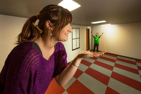 A new angle (& photo option) in the Ames Room! Ames Room, Wonderful World, Blow Your Mind, Family Activities, Wonders Of The World, Take A, Two Piece Skirt Set, Wonder