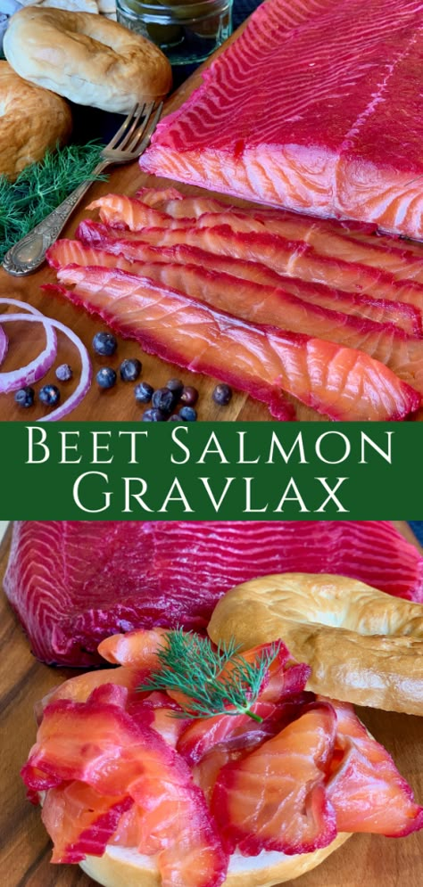 Beetroot Cured Salmon Recipe, Beet Salmon, Beetroot Salmon Gravlax Recipe, Beet Cured Salmon Recipe, Gravadlax Salmon Recipe, Beet Cured Salmon, Beetroot Gravlax Salmon, Gravlax Salmon Recipes, Beet Gravlax Salmon