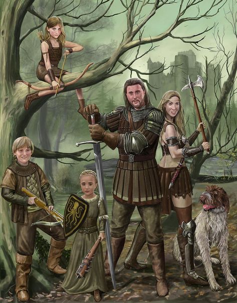 Medieval Bandit, Hoard Of The Dragon Queen, Viking Family, Dragon Queen, Group Portrait, Fantasy Couples, Gra O Tron, My Fantasy World, Game Of Thrones Art