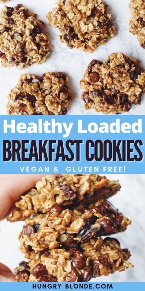 Whole 30 Breakfast Cookies, Chocolate Chip Breakfast Cookies, Vegan Breakfast Cookies, Breakfast Cookies Healthy Oatmeal, Healthy Breakfast Cookies Gluten Free, Protein Breakfast Cookies Healthy, Clean Eating Breakfast Cookies, Breakfast Cookies Healthy Protein, Plant Based Breakfast Cookies