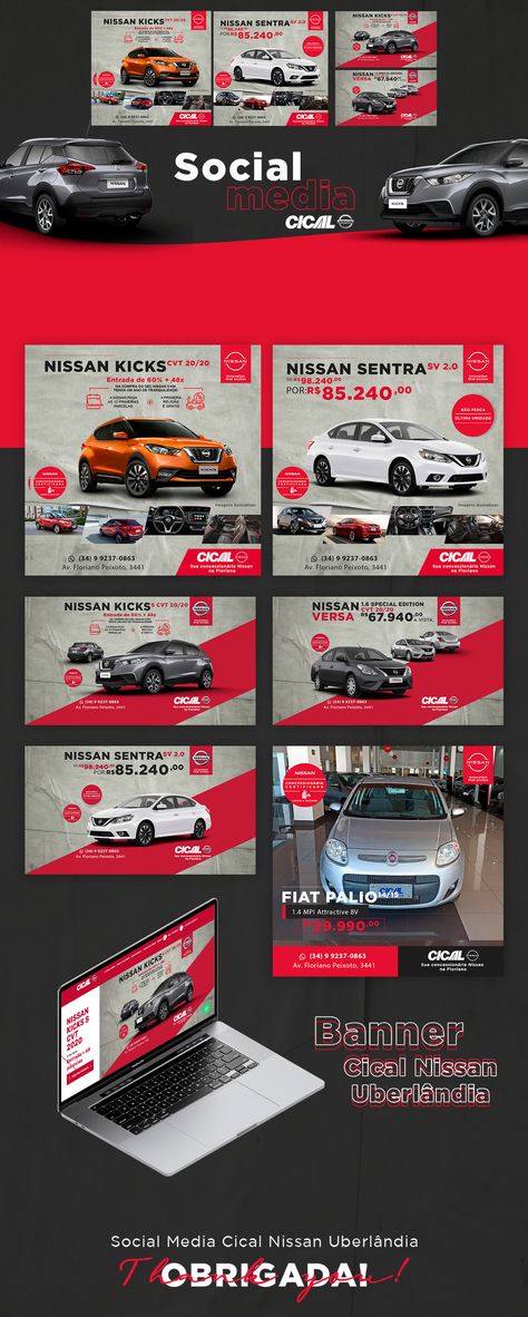 Social Media Cical Nissan Uberlândia on Behance Automotive Instagram Feed, Automotive Social Media Post, Car Social Media Design, Car Social Media Post, Automotive Website, Social Media Branding Design, Social Templates, Graphic Design Flyer, Social Media Poster