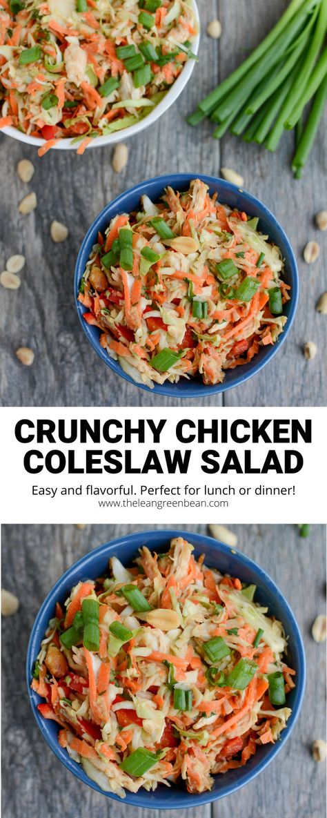 Asian Salad With Coleslaw, Coleslaw With Chicken, Chicken And Slaw Recipes, Veggie Slaw Recipes, Coleslaw Mix Recipes Healthy, Coleslaw And Chicken Recipe, What To Make With Bagged Coleslaw, Coleslaw Salad Recipe Healthy, Chicken Schnitzel Slaw Salad