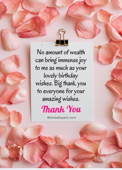 Thank You Messages For Birthday Wishes Birthday Appreciation Message, Messages For Birthday, Advance Birthday Wishes, Birthday Wishes Reply, Best Thank You Message, Happy Birthday Drinks, Happy Birthday Captions, Birthday Greeting Message, Thanks Messages