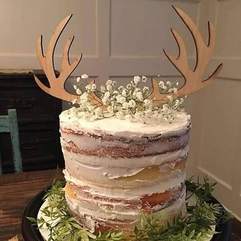 Antler Cake Topper, Woodland Deer Cake, Hunting Wedding Cake Ideas, My Deer One Birthday, Baby Deer Baby Shower Ideas Girl, Deer Theme Baby Shower Ideas, Deer Themed Baby Shower Girl, Oh Deer Baby Shower Ideas, Winter Woodland Cake