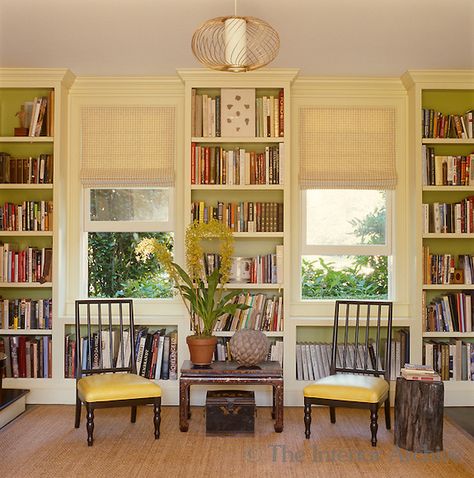 Bookshelves Window Built Ins, Bookshelf Between Windows, Shelving Between Windows, Built In Shelves Around Windows, Bookcase Around Window Living Room, Built Ins Around Two Windows, Built In Bookshelves Around Windows, Shelving Around Windows, Book Shelves Around Window